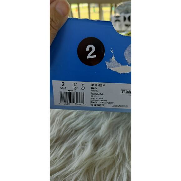 3993)Hot Wheels x Reebok Zig n'Glow Kids 'Roger Dodger ' Running Shoes Size US 2 - Picture 8 of 9